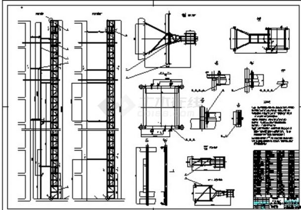 施工电梯CAD详图